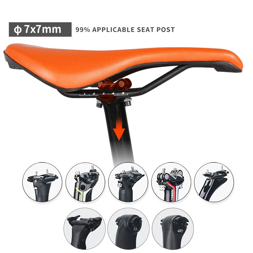 TOSEEK EVA ultraligero transpirable cómodo asiento cojín bicicleta sillín de carreras asiento de bicicleta MTB bicicleta de carretera piezas de sillín componentes