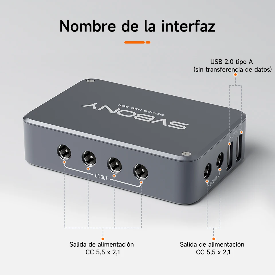Svbony SV241 Astronomy Micro DC + USB HUB Box USB3.1 Salida de lectura de alta velocidad y interfaz tipo C para astrofotografía