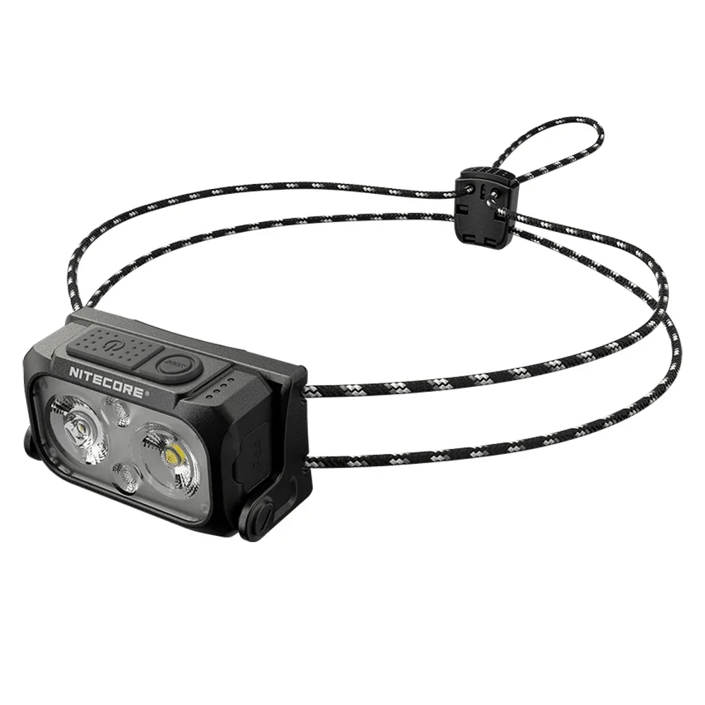 Lámpara NITECORE NU21, linterna frontal ultraligera de doble haz con Triple salida, linterna de luz roja blanca recargable por USB-C de 360 lúmenes