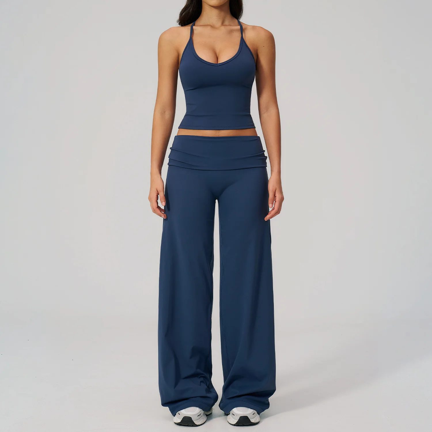 Conjunto Deportivo de 2 Piezas para Mujer, Traje de Yoga, Conjunto Deportivo para Gimnasio, Ropa para Correr, Ropa Deportiva de Manga Corta, Sujetador Deportivo, Ropa Atlética, Ropa de Yoga