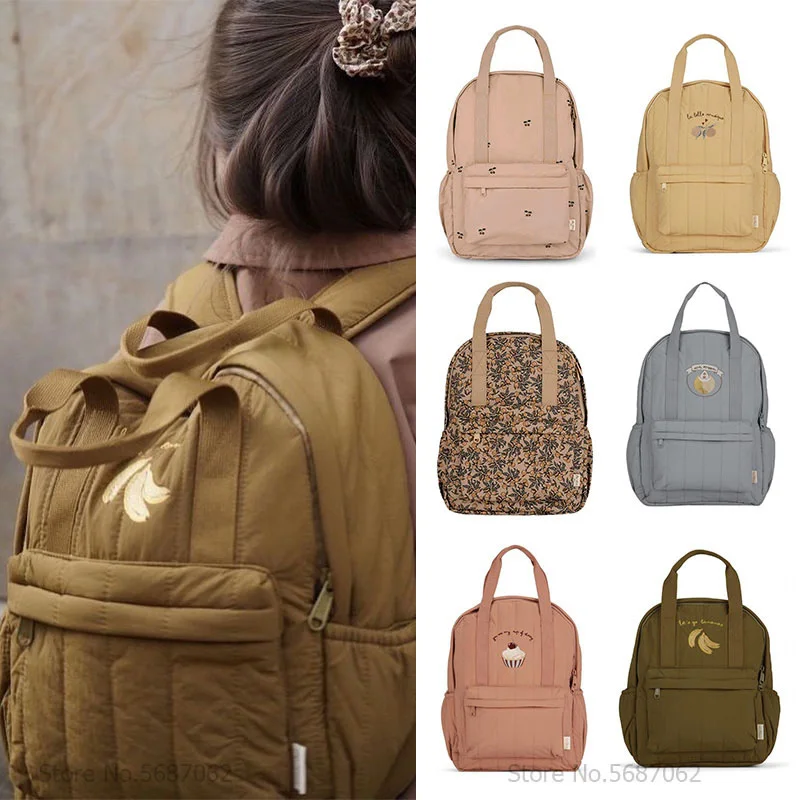 Mochila KS para bebé, mochila escolar para niños, bolsas para guardería, marca cereza, limón, bolsa de almacenamiento de viaje para niños y niñas, venta al por mayor