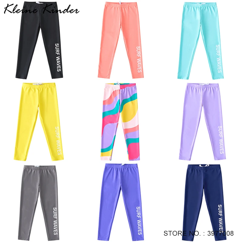 Pantalones de natación para niños, traje de baño para playa, protección solar UPF50, pantalones de Surf de cubierta completa, traje de baño para niños y niñas