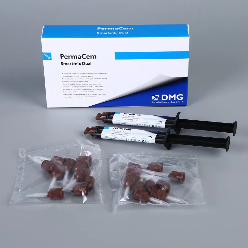 DMG PermaCem Smartmix Cemento de Resina Autoadhesivo Dual 10g/unidad Material Dental de Doble Curado para Coronas, Puentes e Incrustaciones