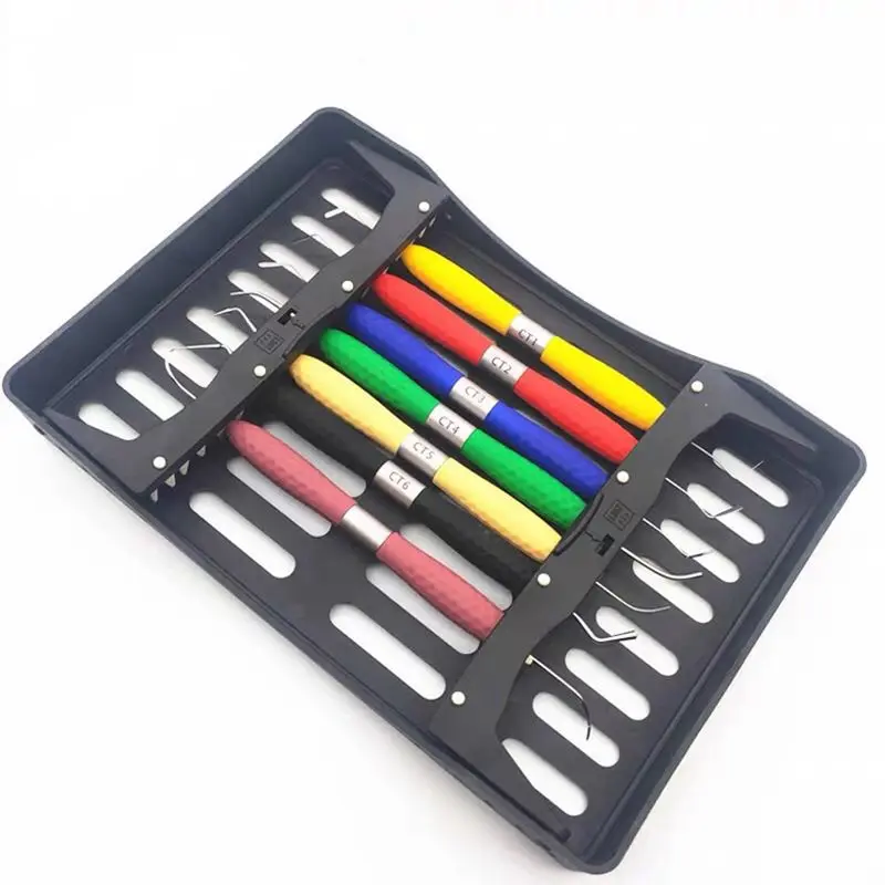JUMTOP-estante para instrumentos dentales, estuche de colocación para espátulas de resina compuesta, caja de esterilización de Autoclave, soporte de bandeja, herramientas de dentista