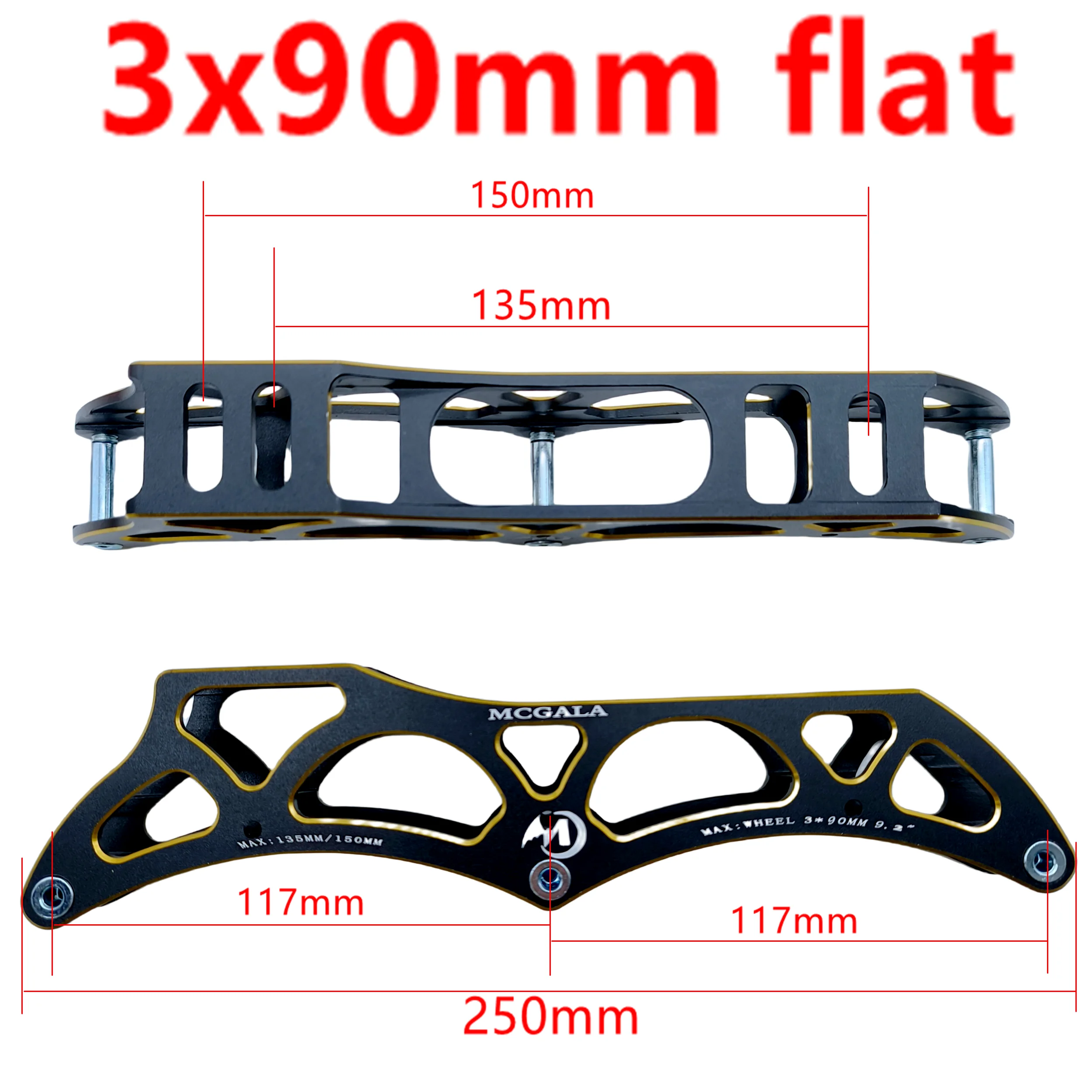 Estructura para Patines de Velocidad 4x90mm 4x100mm 4x110mm 3x90 3x100 3x110mm