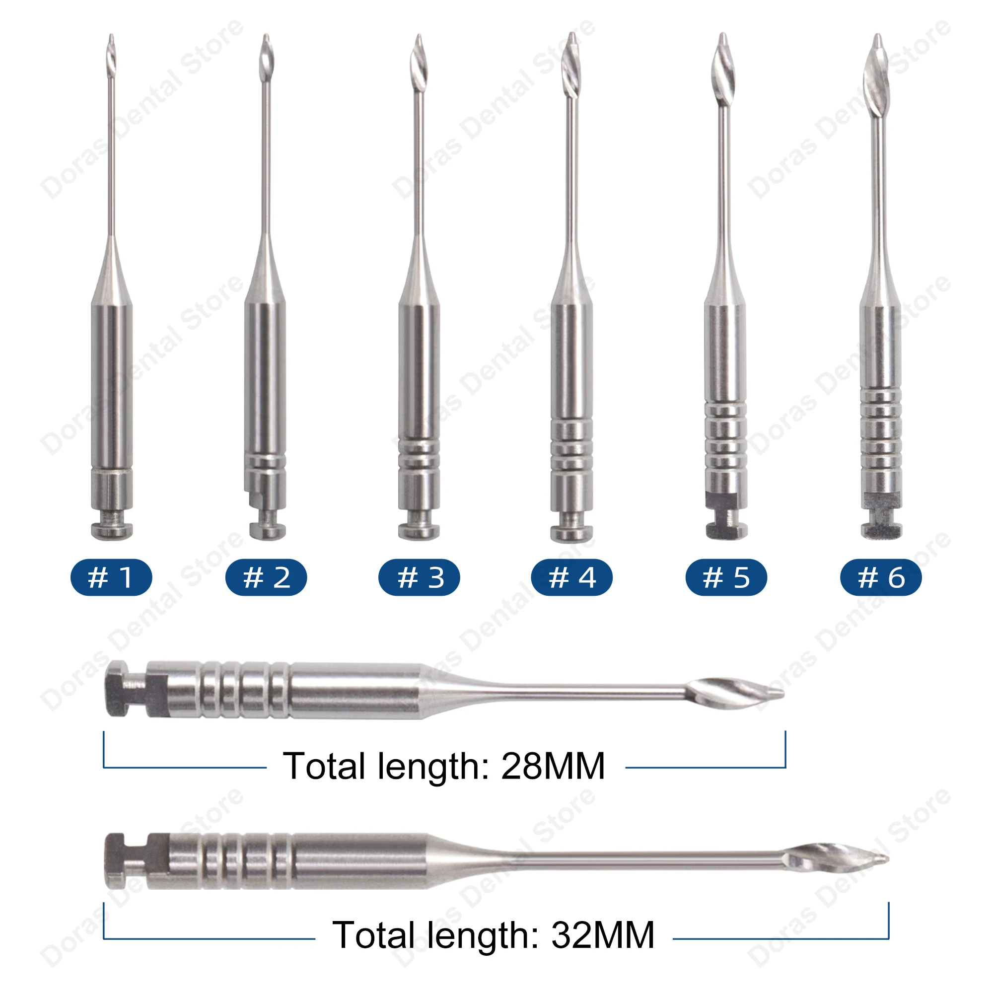 1 caja de limas endodónticas dentales, brocas dentales, fresas dentales, brocas Gates, limas endodónticas Glidden, herramientas para dentistas, materiales de laboratorio.