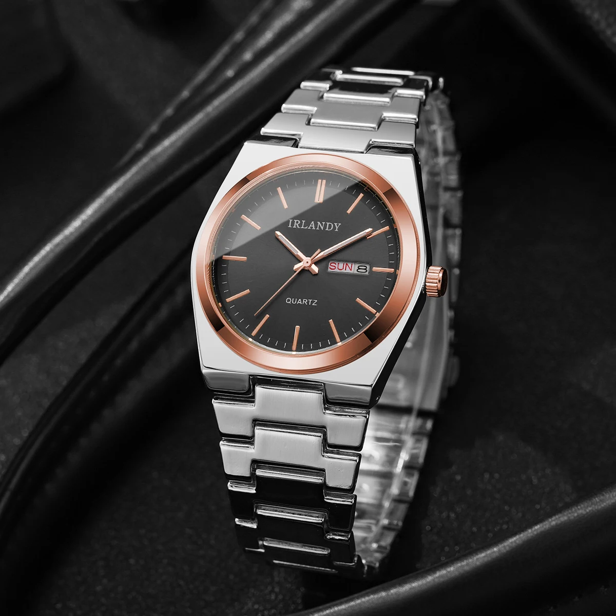 Relojes de negocios de lujo para Hombre, relojes de pulsera de cuarzo con calendario para Hombre, Reloj para Hombre (sin caja)