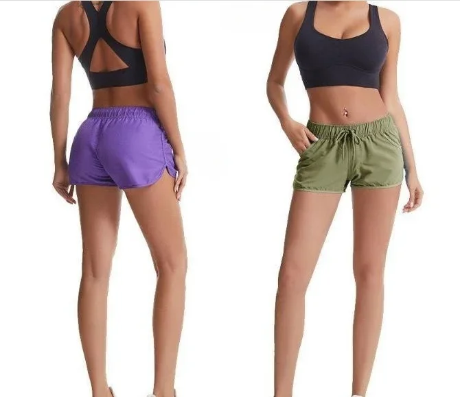 Pantalones cortos de maratón para mujer, Shorts para correr, entrenamiento, Fitness, YOGA, deportes, gimnasio, talla grande, Verano
