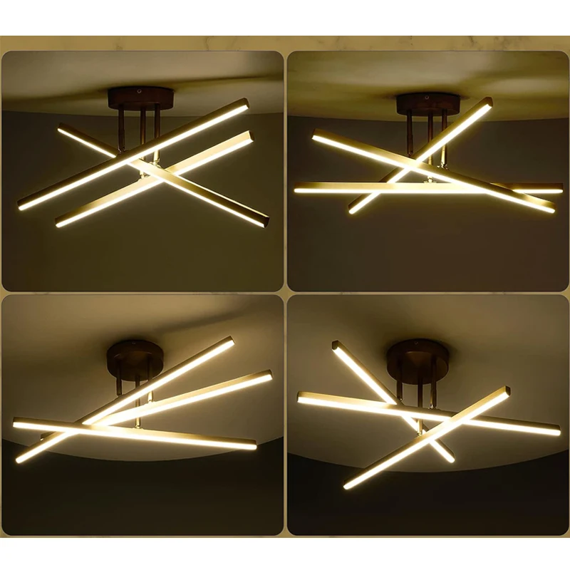 Lámpara de techo 2026, estilo nórdico moderno, LED, para sala de estar, comedor, dormitorio, lámpara de araña de techo