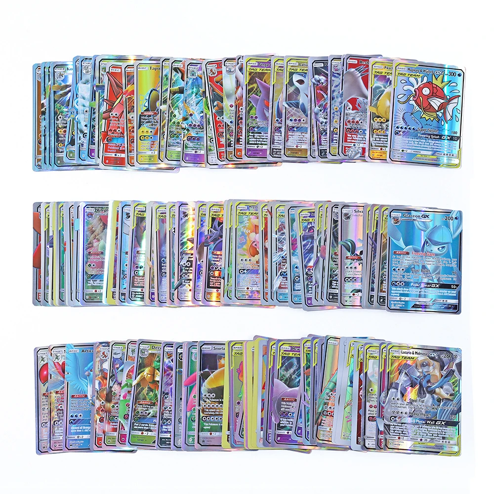 Tarjetas de Pokémon en inglés de 20 piezas, equipo GX Tag Vmax EX Mega Shining, juego de batalla, tarjetas coleccionables, juguetes, regalos para niños