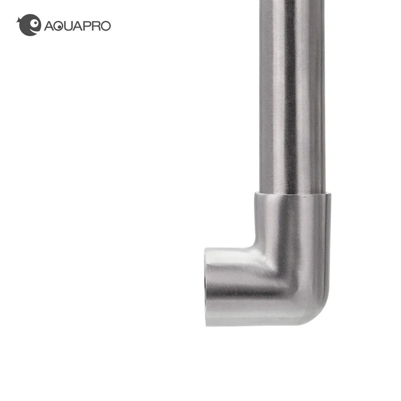 AQUAPRO-Mini tubos de espumadera de entrada y salida de acero inoxidable, filtración profesional, accesorios para acuario, peceras, suministros para pecera