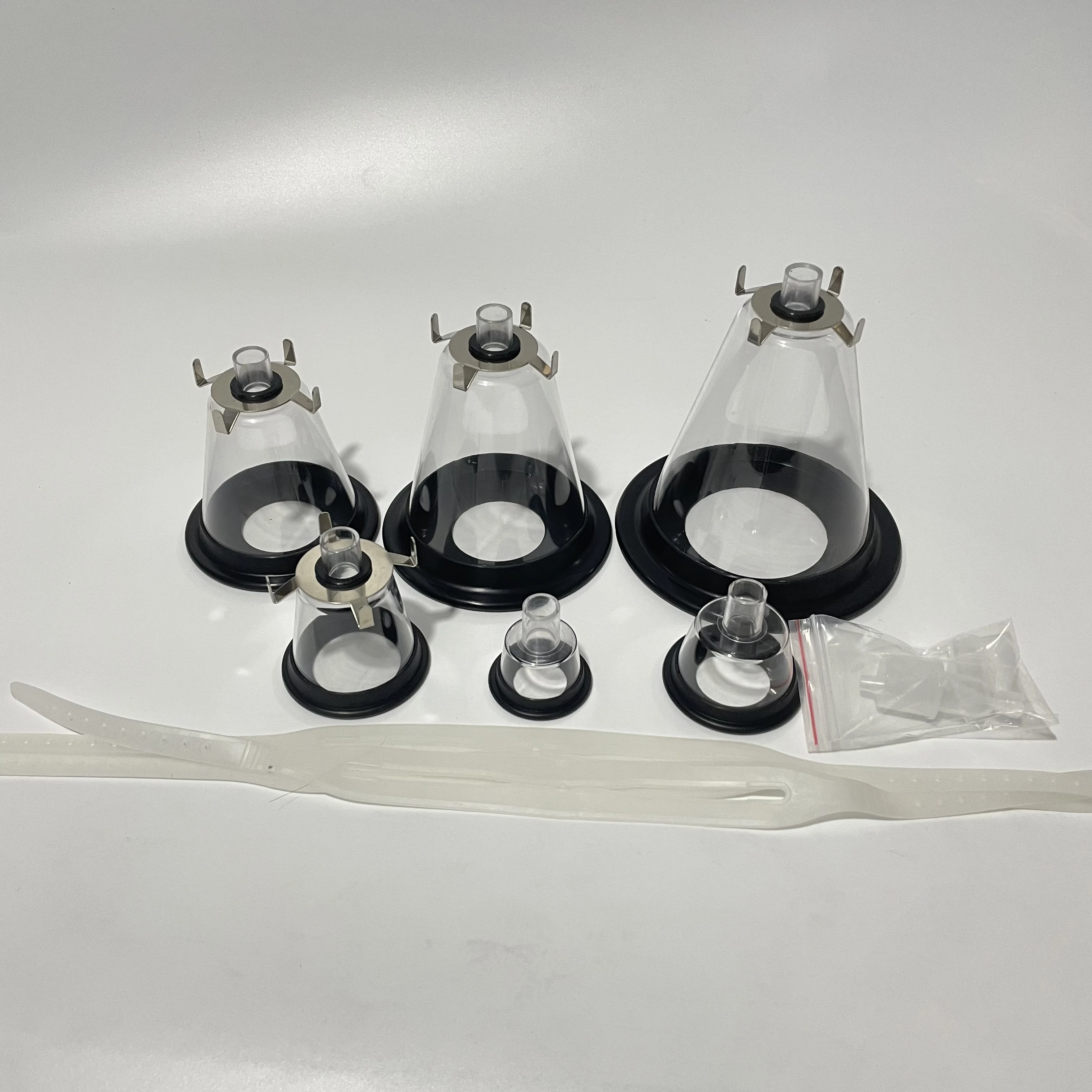 Mascarilla quirúrgica para animales agrandada, mascarilla para anestesia respiratoria para mascotas, manual transparente para perros y gatos, reanimador, veterinario a