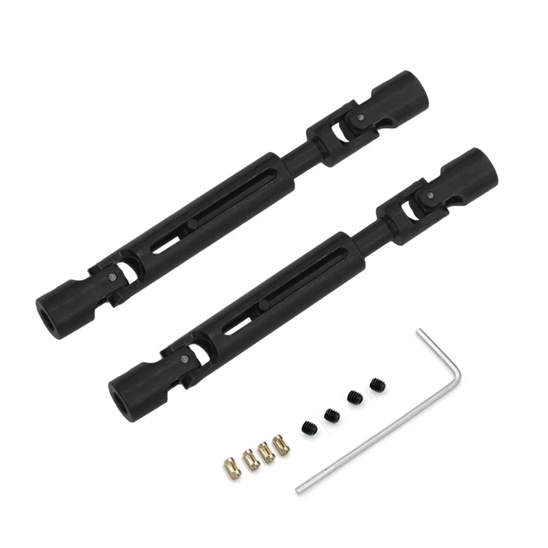 Eje de transmisión de acero MN82 LC79 MN78, eje de transmisión CVD con manguito de eje de 3Mm a 4Mm para MN-78 Cherokee MN 82 1/12 RC, actualización de Metal para coche