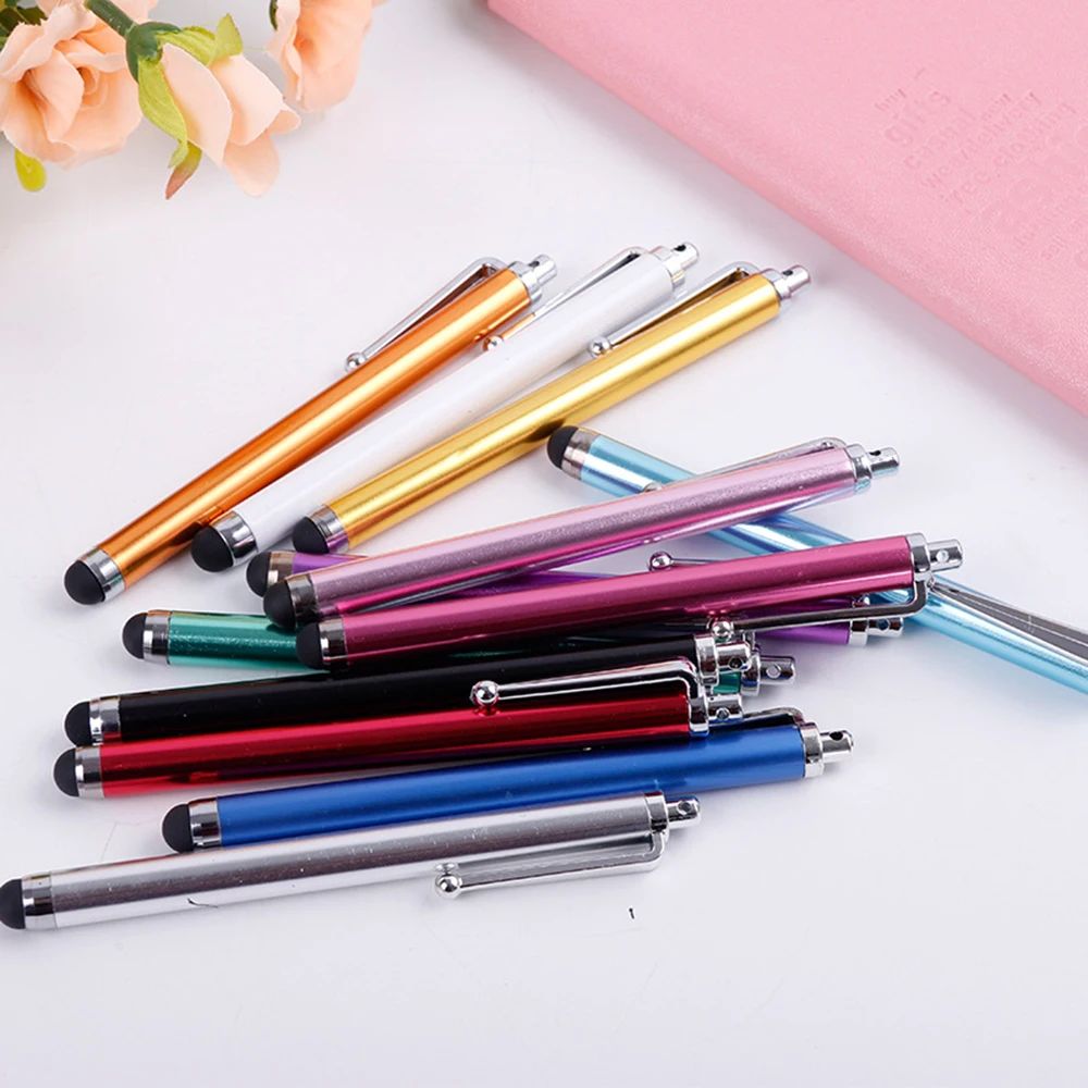 10 Uds. Bolígrafos universales para pantalla táctil, bolígrafo capacitivo para pantalla, lápiz para teléfono inteligente para iPad, iPhone, Samsung/todos los teléfonos y tabletas