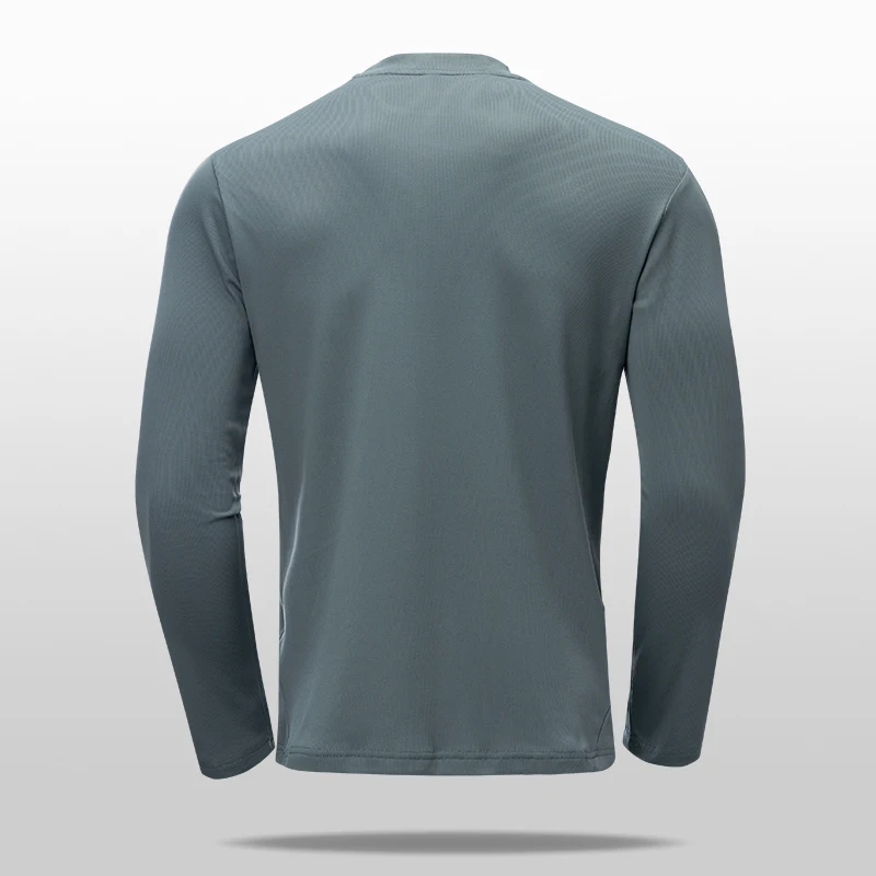 SBWL Camiseta Deportiva de Manga Larga para Hombre, de Alta Calidad, para Otoño, para Correr, Fitness, Deportes al Aire Libre, Informal de Negocios, Transpirable