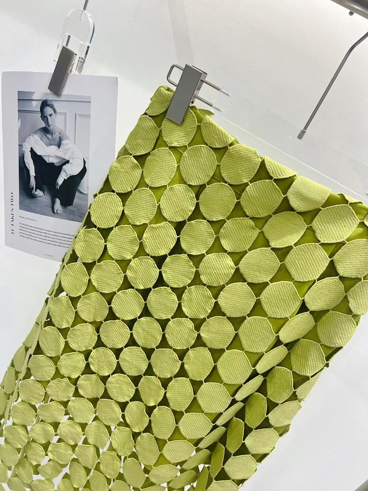 TWOTWINSTYLE, falda recortada para mujer, cintura alta, retales, borla, dobladillo Irregular, faldas por debajo de la rodilla lisas, estilo de ropa de verano para mujer