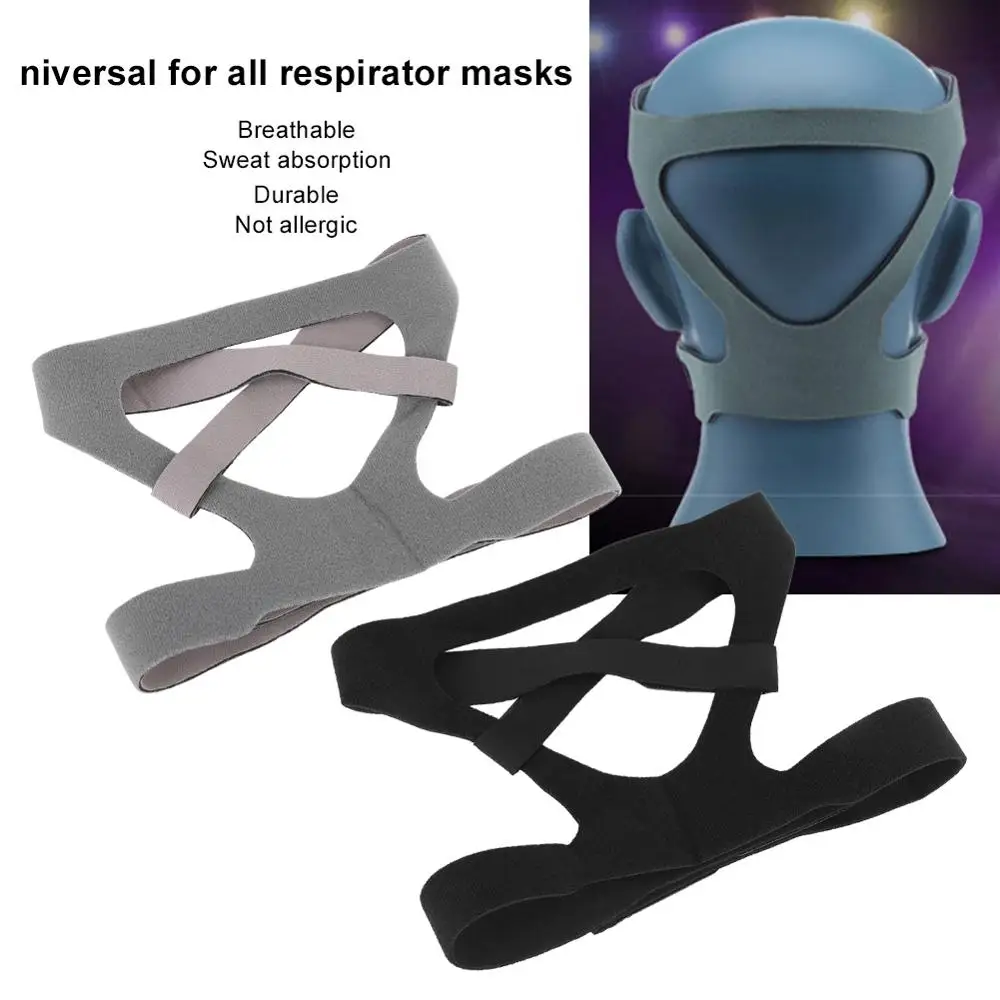 CPAP-Diadema médica antironquidos, máscara Nasal, respirador, bandas de repuesto, ventilador para Apnea del sueño, cinturón para la cabeza, elástico Universal