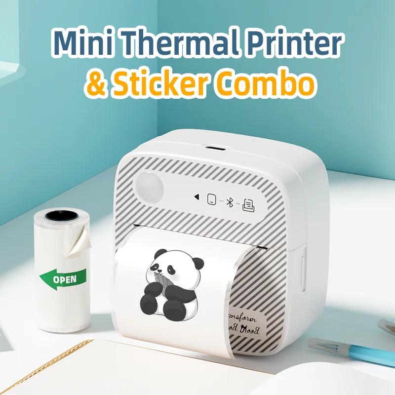 DOLEWA B3 Mini impresoras portátiles inalámbricas Bluetooth fabricante de pegatinas sin tinta impresora etiqueta precio máquina para oficina escuela cocina