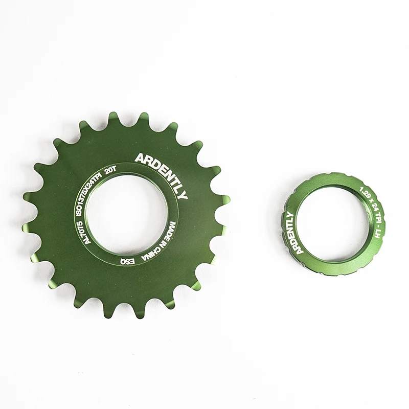 Obras de bicicleta Ardently FixedGear 13T/14T/15T/16T/17T/18T/19T/20T piñón de volante de marcha única anillo de bloqueo de bicicleta de pista Fixie