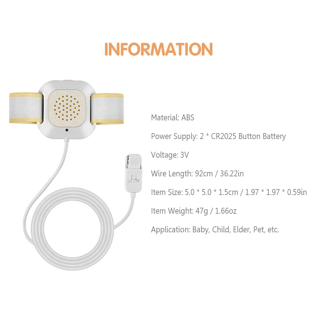 Alarma de Enuresis con sonido fuerte, luces brillantes y vibración fuerte, herramientas de entrenamiento para orinal de niños