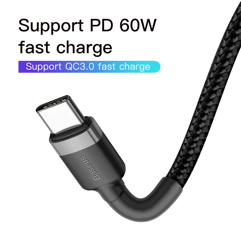 Baseus 100W USB C a USB tipo C Cable para iPhone 15 Plus Pro max USB C PD Cable de carga rápida USB-C tipo-c Cable para Macbook Pro