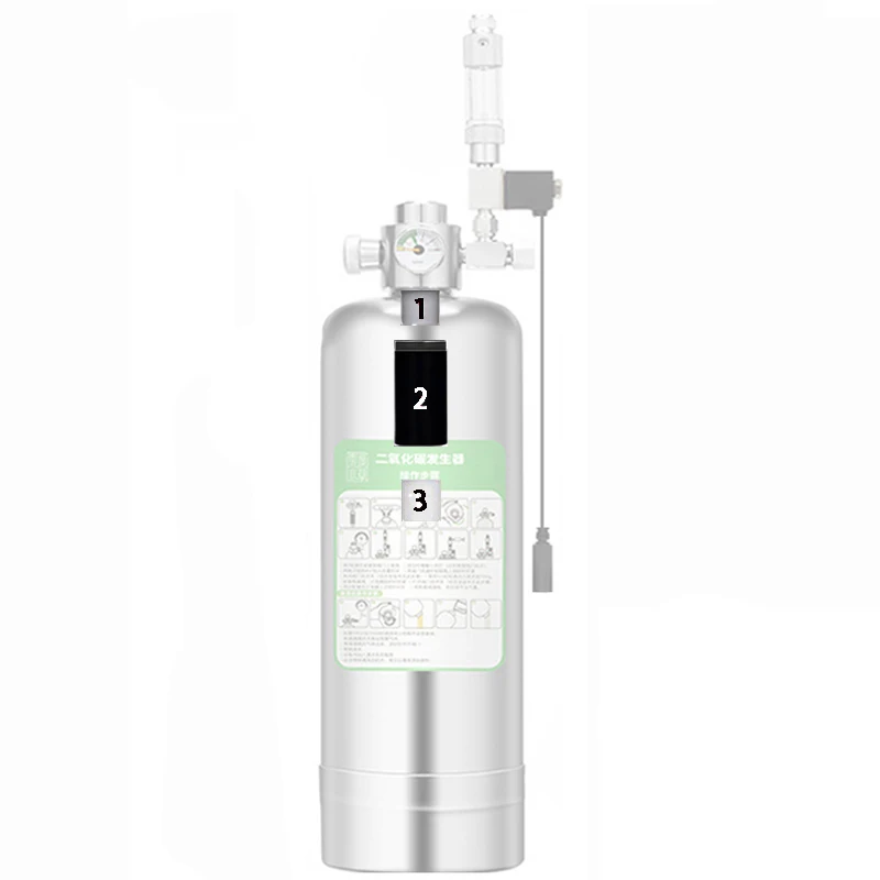 Elemento Filtrante de Fibra de Carbono para Generador de CO2 para Acuarios ZRDR, Tubo de Filtro para Peceras, Accesorios