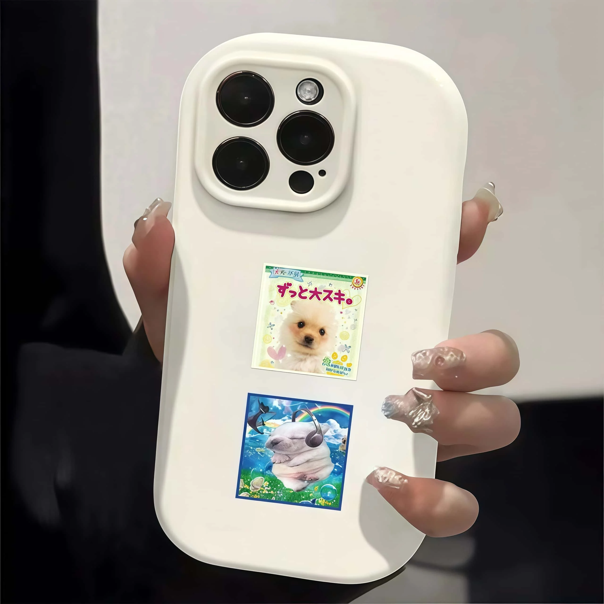 500 pegatinas cuadradas de cachorros lindos, etiquetas adhesivas de perros Kawaii para empaques, diarios y decoraciones DIY