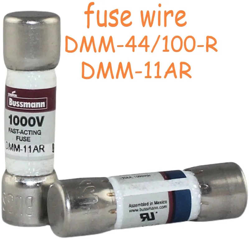 10 piezas DMM-44/100-R DMM-11AR para FLUKE 15b+, 17b+, 18b+. 175c, 177c, 179c 12E+,87-V, 28-1, 287C 289C Multímetro Fusibles originales