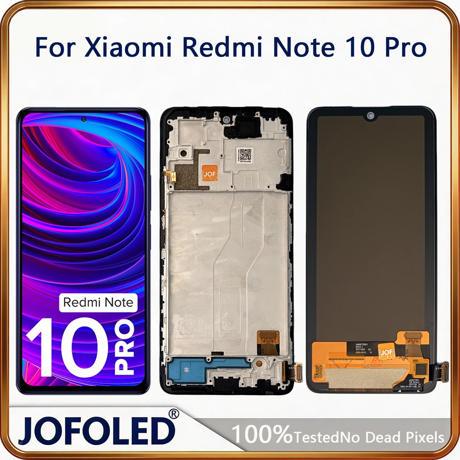 Pantalla AMOLED para Xiaomi Redmi Note 10 Pro, pantalla táctil LCD M2101K6G M2101K6R para Redmi Note 10 Pro Max LCD