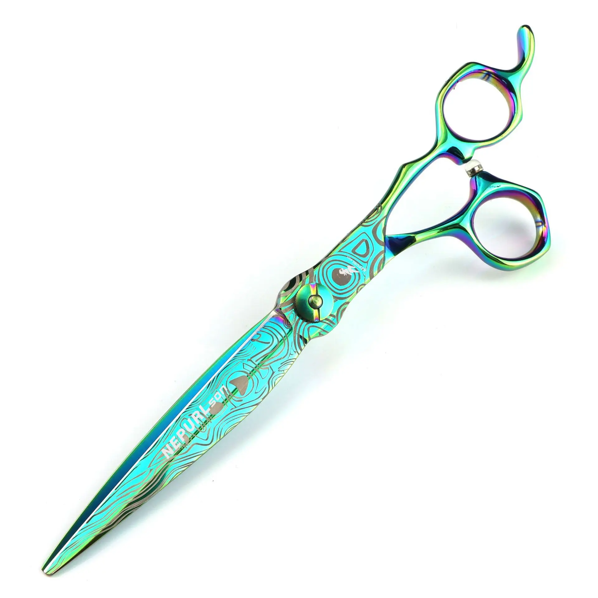Profesional verde JP440c acero 7 ''patrón Damasco tijeras de pelo corte de pelo adelgazamiento tijeras de corte de peluquero tijeras de peluquería