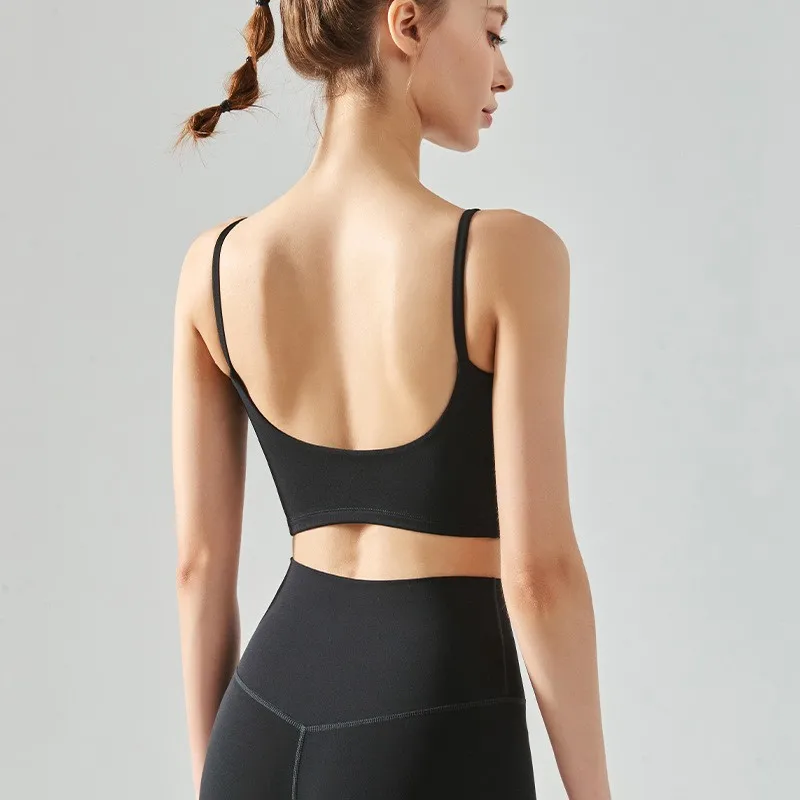 Sujetador deportivo para mujer, push up, acolchado fijo, camisetas push-up, chaleco de fitness, correr, sujetador de gimnasio, yoga, ropa interior deportiva transpirable