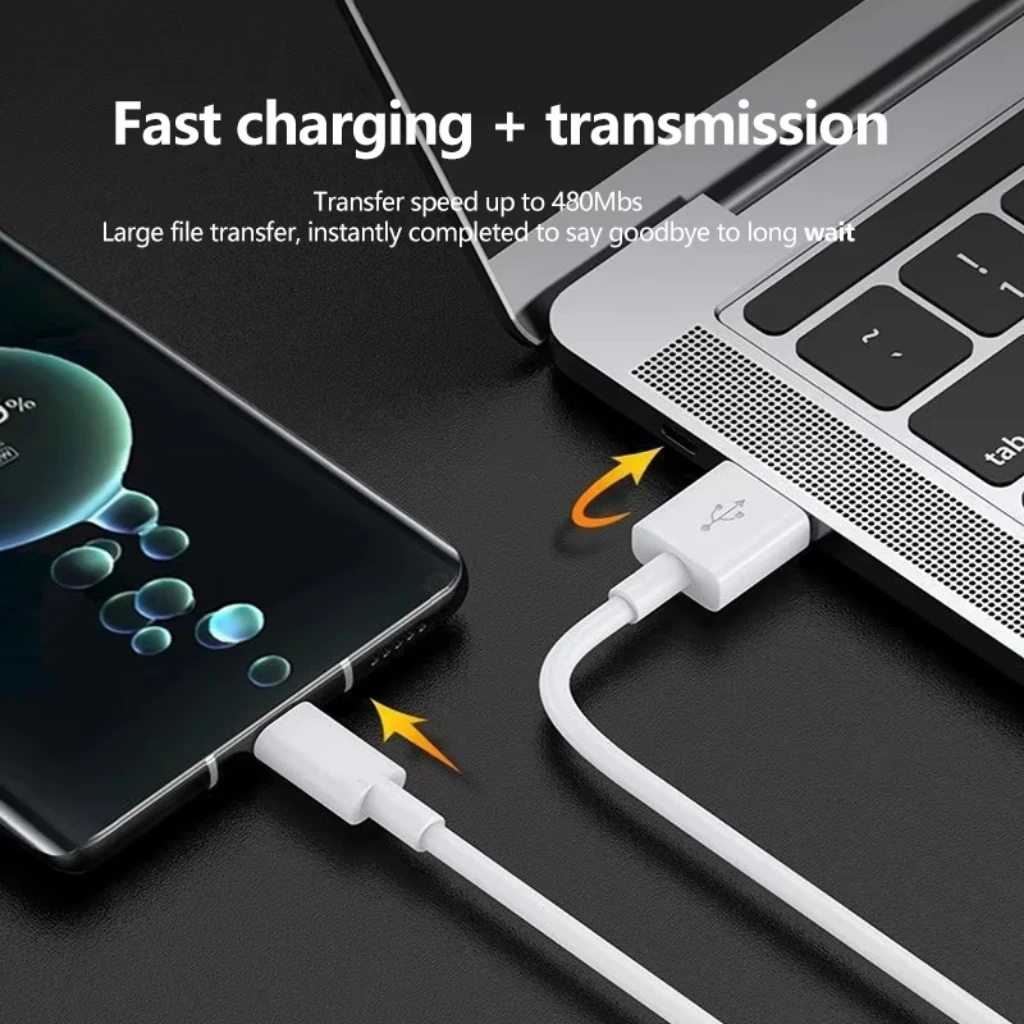 Cable de carga rápida USB tipo C para Huawei Mate 40 50 Cable de USB-C para teléfono móvil Cable de datos de teléfono para Xiaomi Samsung Oneplus POCO