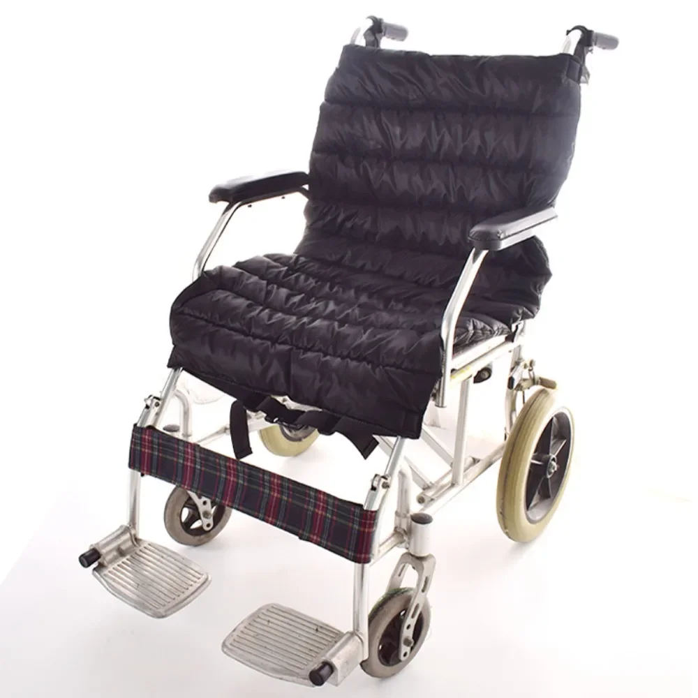 Cojín transpirable ajustable, alfombrilla para asiento de silla de ruedas, tela antideslizante, accesorios para sillas de ruedas, soporte para la cintura y la espalda, alivio de la presión de los dolores