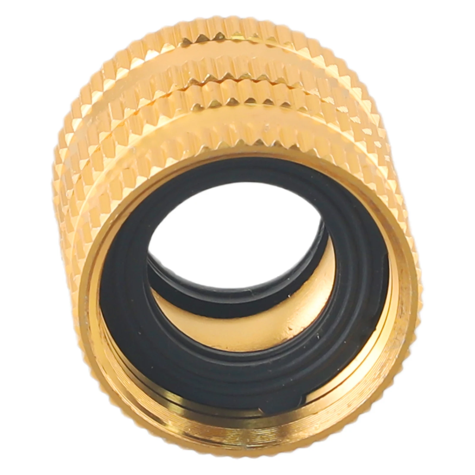 Conector hembra bidireccional, adaptador de manguera de jardín de latón macizo, adaptador de manguera hembra a hembra 3/4 para riego de jardín