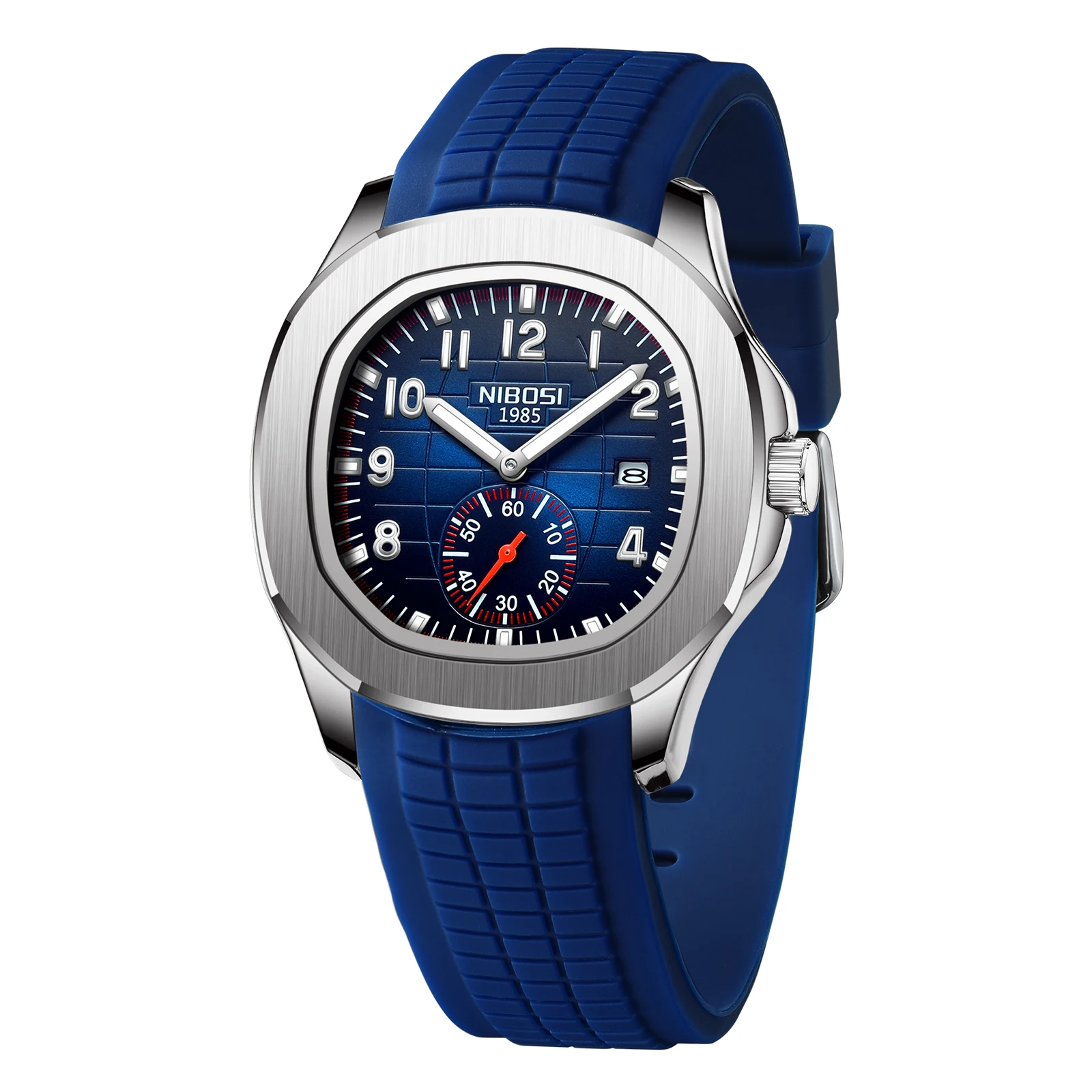 Relojes deportivos NIBOSI para Hombre, relojes de marca superior de lujo con fecha automática, relojes de cuarzo AQUANAUT luminosos resistentes al agua para Hombre, Reloj para Hombre