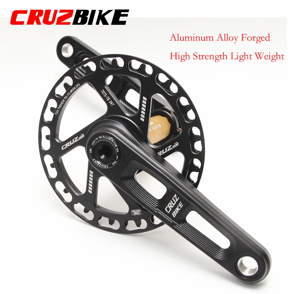 CRUZbike-bielas de bicicleta plegables ultraligeras para niños, 127/140/150mm, manivela hueca de tecnología, accesorios de piezas de bicicleta de aleación de aluminio