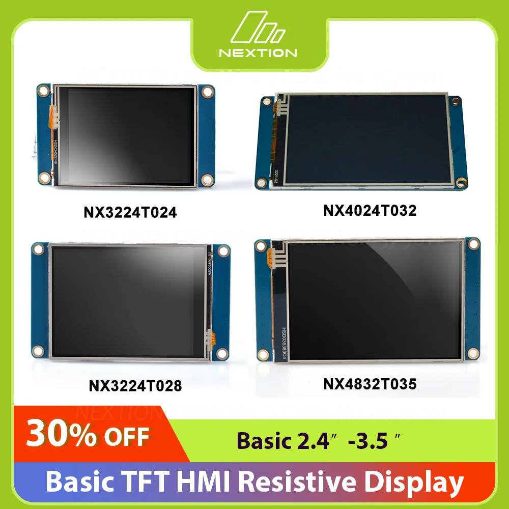 NEXTION Pantalla LCD básica genérica 2,4 "2,8" 3,2 "3,5" HMI TFT inteligente 5V LCD pantalla táctil resistiva pantalla de depuración gratuita