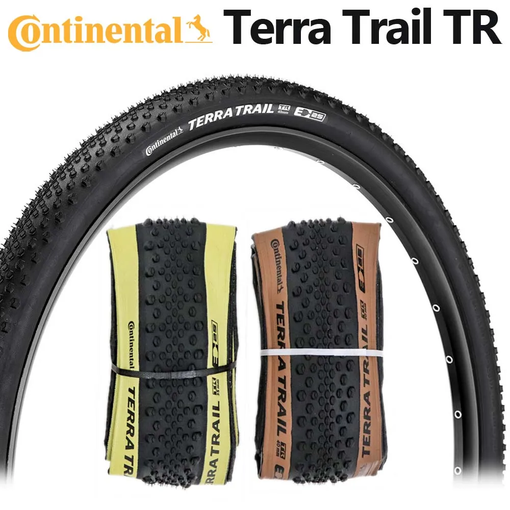 Continental Terra Trail 700c Tubeless Ready neumático Cyclocross Gravel 700x40/45c Bicicleta de carretera Pneumático TLR plegable Marrón