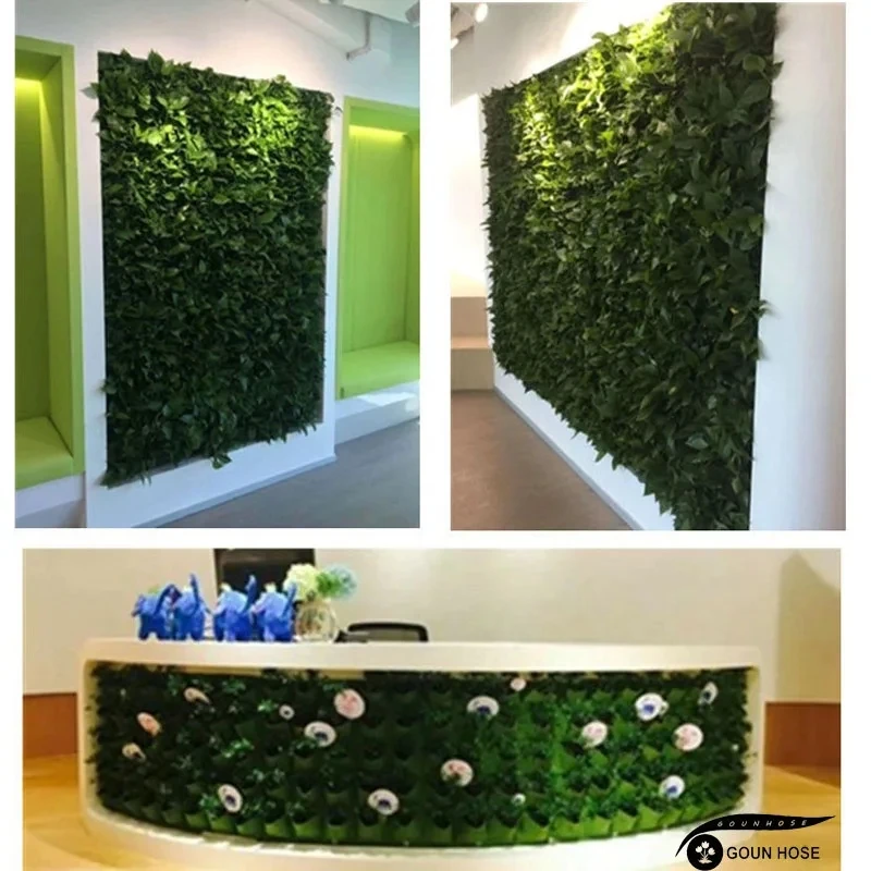 Bolsa de cultivo de plantas verdes, macetero Vertical con bolsillos de gran tamaño, bolsas de cultivo de verduras para jardín, suministro de flores, bolsa para macetero de jardín