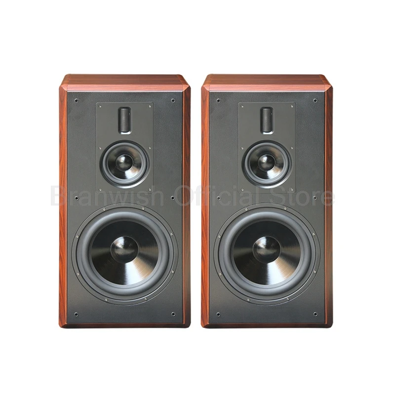 Altavoz de estantería de 10 pulgadas, 200W, equipo de sonido de tres vías, caja de sonido pasiva de 4 ohmios para sistema de cine en casa, estudio de música