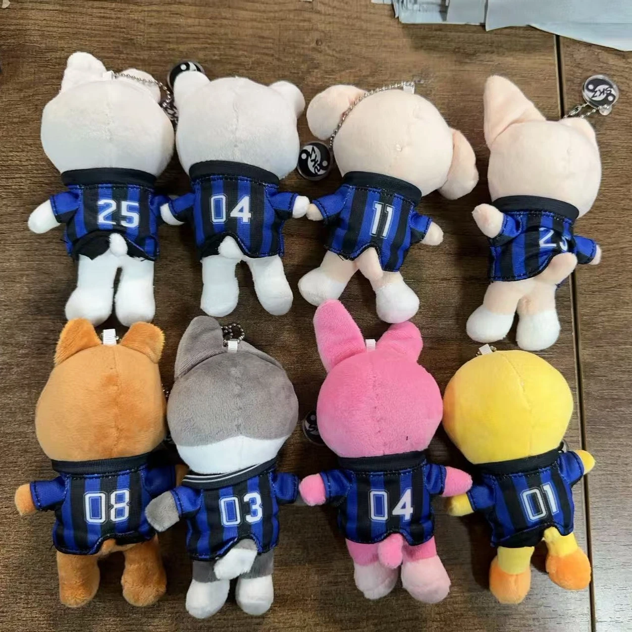 Llavero de peluche de animal de anime, muñeco colgante, regalo de cumpleaños, juguete de peluche para fans, decoración