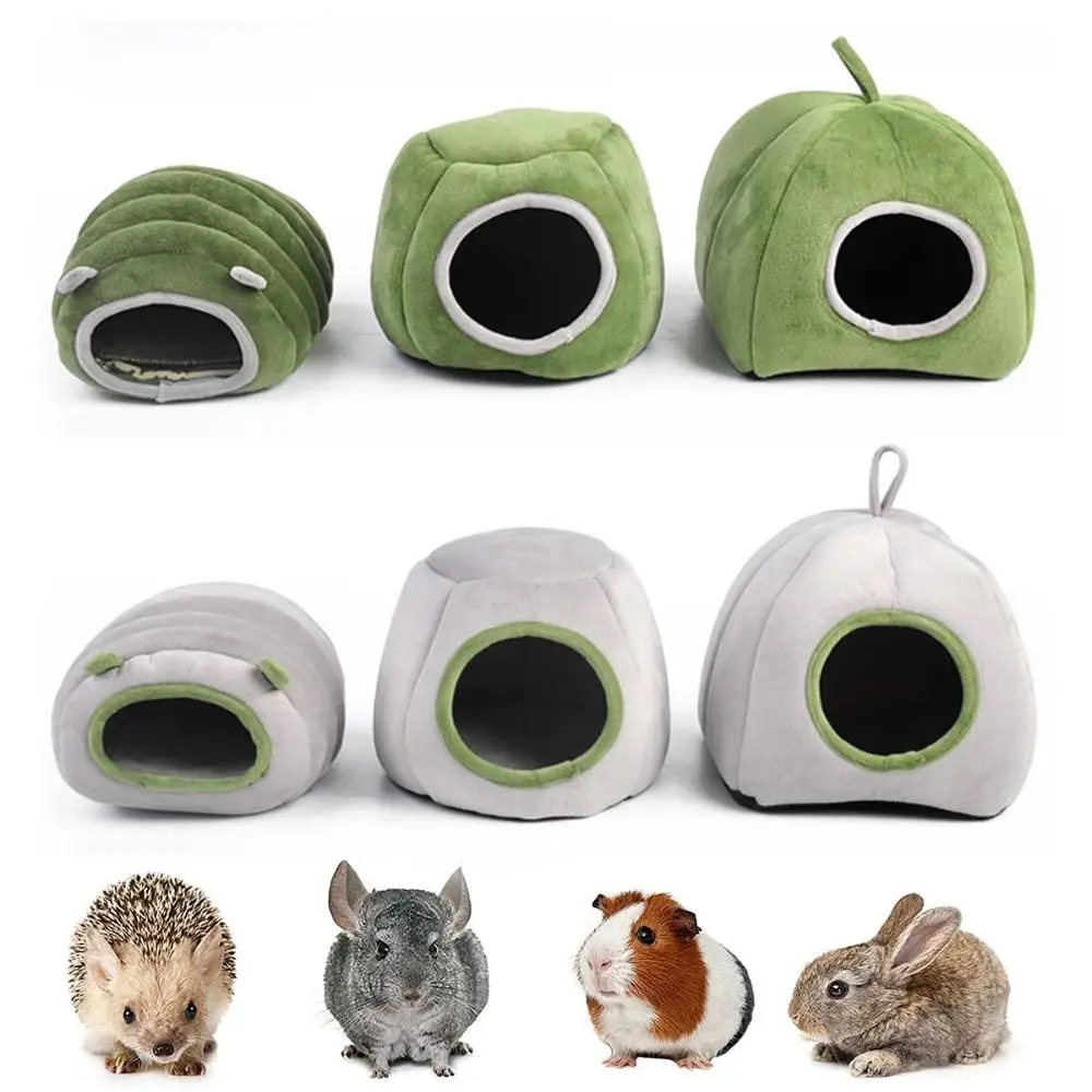 Furones, erizo, peluche, conejillo de indias cálido, acogedor escondite, cueva, cama, casa para hámster, tienda para mascotas