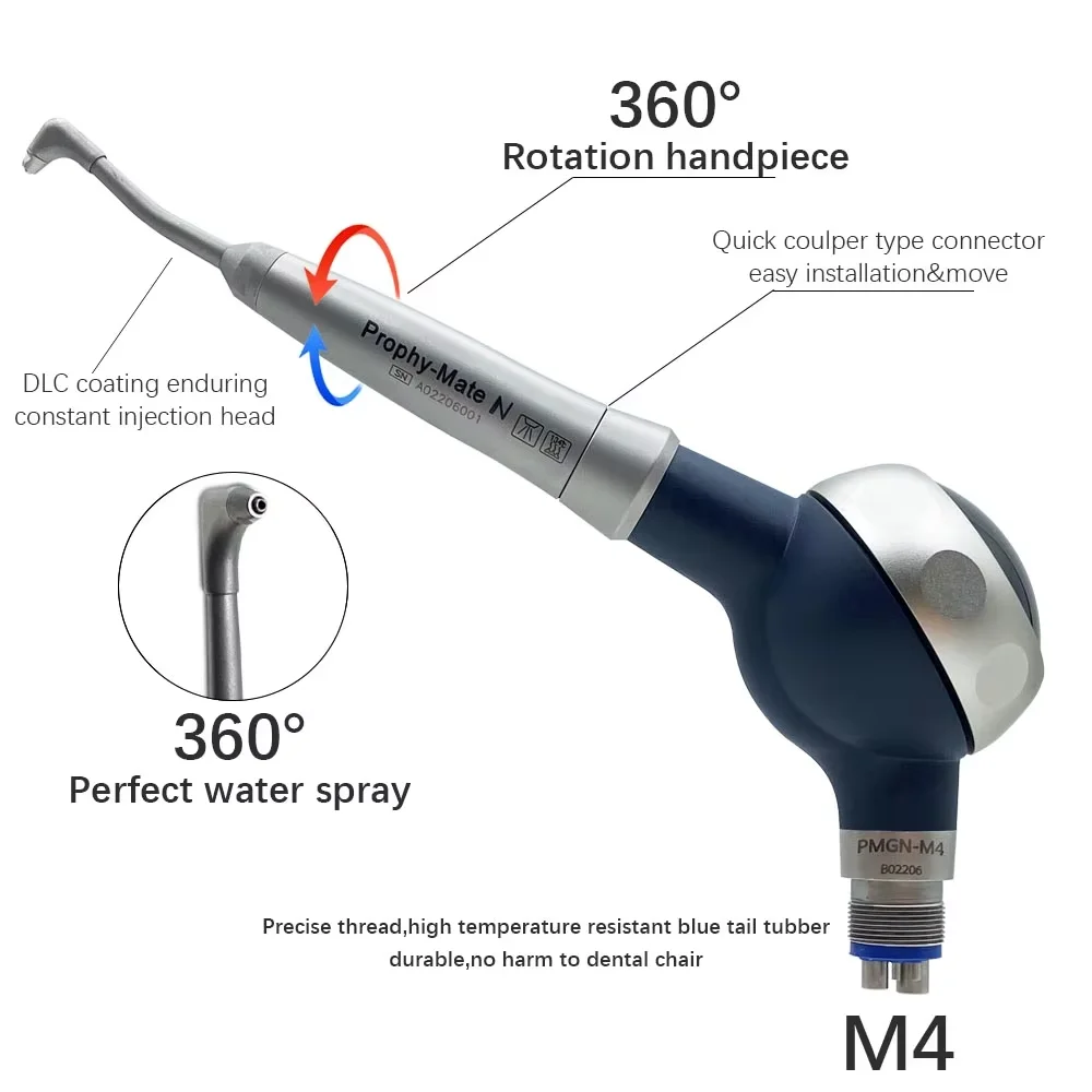 Pulidor Dental de Aire y Agua JUMTOP, Pulverizador de Polvo, Limpieza Bucal, Blanqueamiento Dental, Herramientas de Pulido