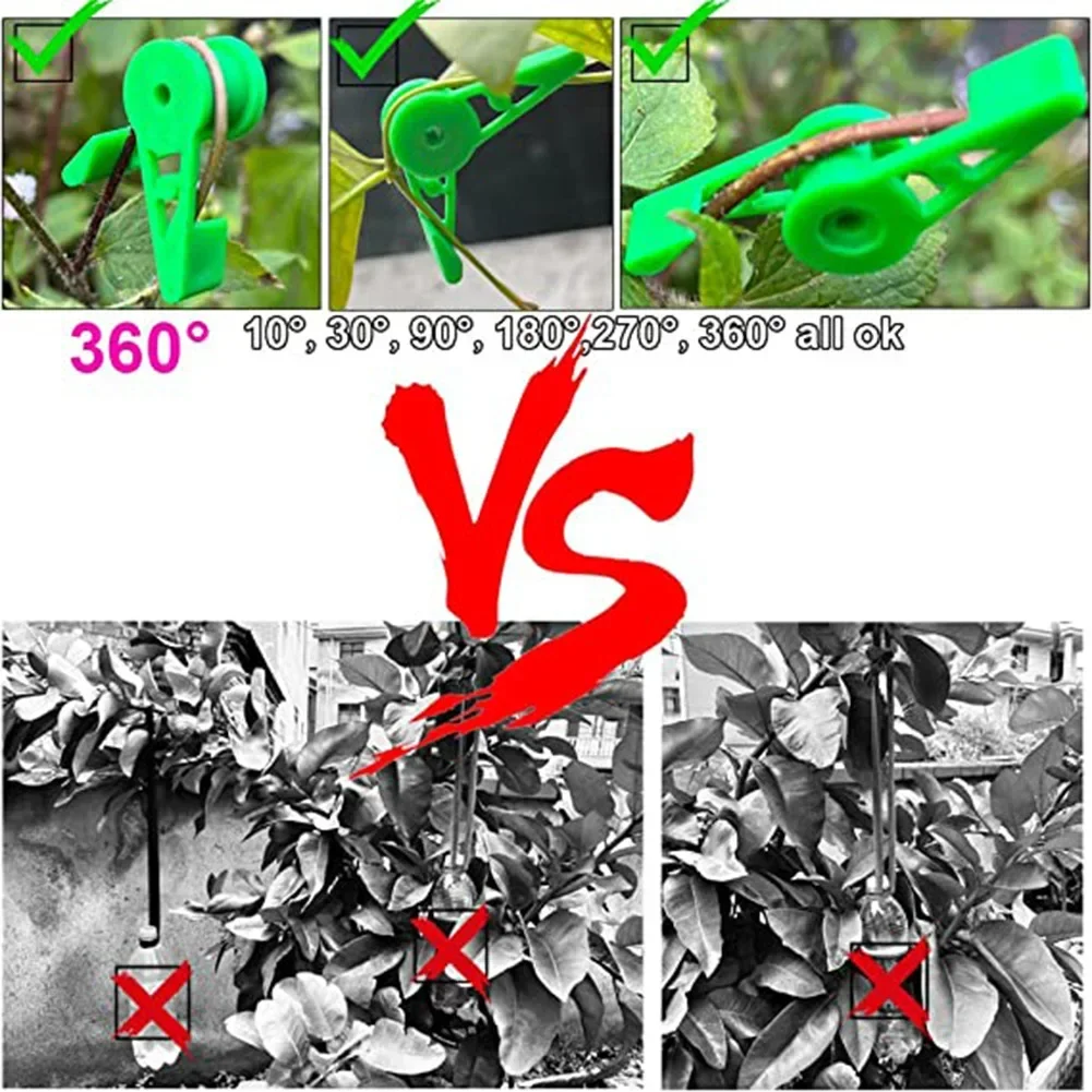 Doblador de ramas de plantas, Clip doblador de plantas ajustable de 360 grados para entrenamiento de plantas de bajo estrés, soporte de jardín, suministros de jardín
