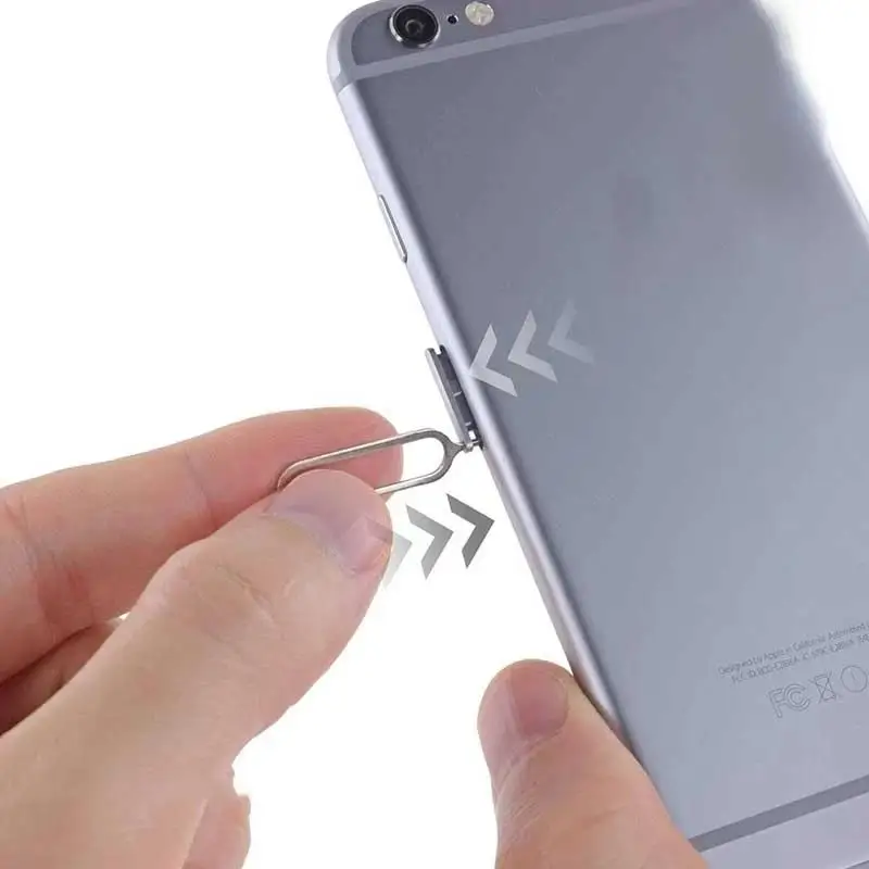 Pin de tarjeta antipérdida para IPhone, Xiaomi, Samsung, Huawei, bandeja Universal para quitar tarjetas Sim para abrir la tarjeta Sim, herramientas de expulsión, 1/50/100 Uds.