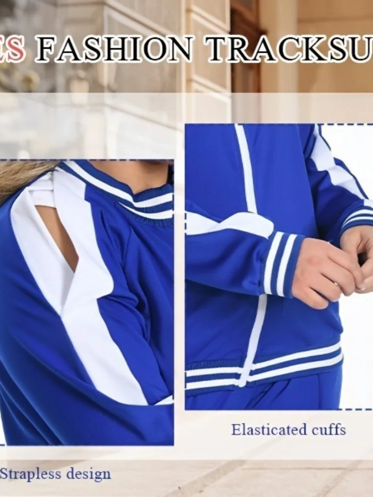 Wmstar-traje de chándal para mujer, conjuntos de 2 piezas de talla grande para correr, venta al por mayor, camisas de manga larga, pantalones, chándal deportivo informal a juego