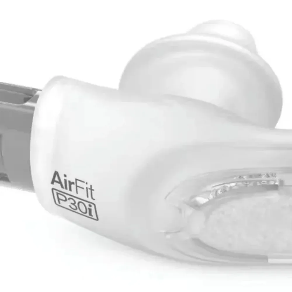 Mascarilla Nasal Anti-ronquidos AirFit P30i con Arnés, Original CPAP para Detener la Apnea, Mascarilla Respiratoria de Silicona Tallas S/M/L, Ayuda para Dormir