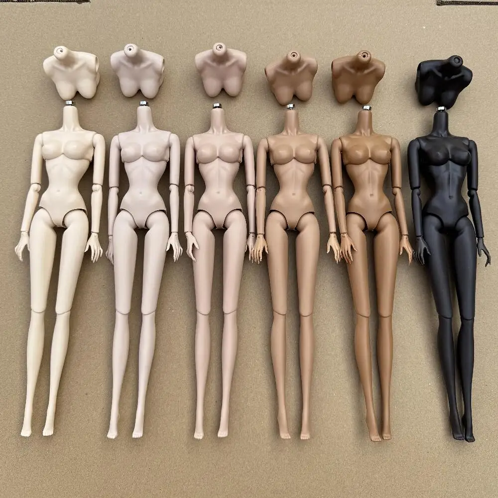 Cuerpo de muñeca LULY original, 18 tonos de piel, nubia, alta calidad, con pecho de repuesto, partes del cuerpo 1/6, extraíbles, para cabeza de muñeca Barbi/IT