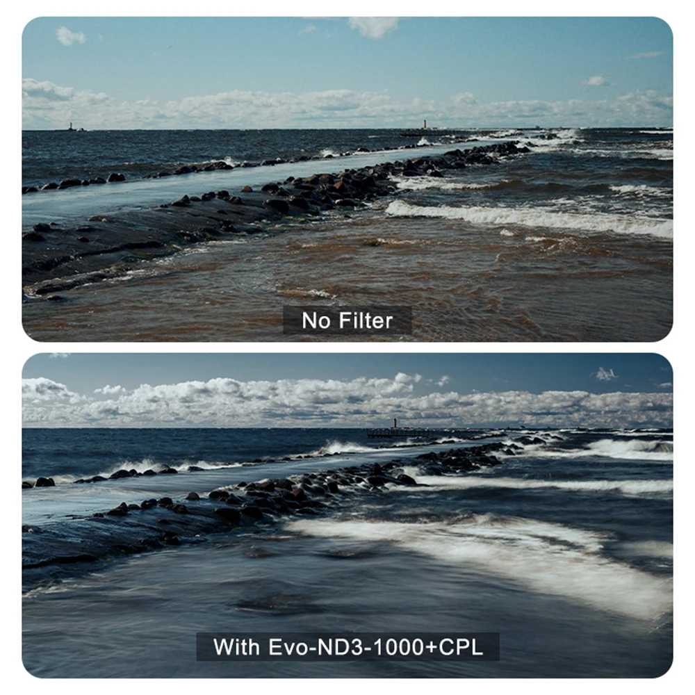H&Y Evo-series Filtros ND de densidad neutra variable ND3-1000+Filtro CPL 2 en 1 Kit de filtros magnéticos VND 67 mm 72 mm 77 mm 82 mm 95 mm