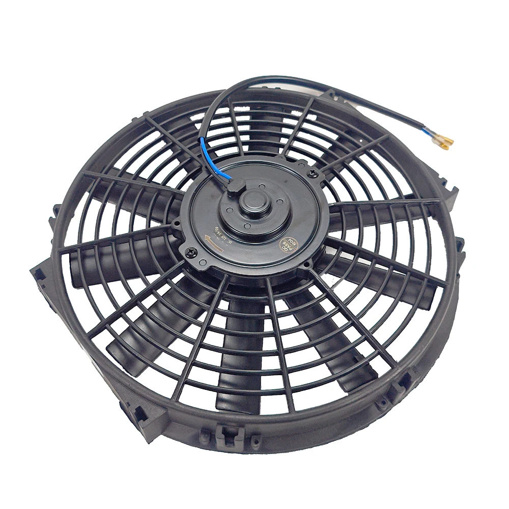 Ventilador Electrónico de Refrigeración para Aire Acondicionado de Automóvil, Ventilador de Condensador de 8, 9, 10, 12, 14 Pulgadas, 80W 12V/24V